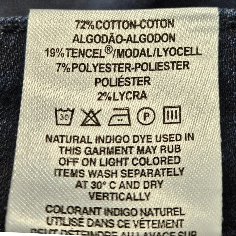 DL1961 Coco Curvy Ankle Skinny Jeans Moxee Dark Wash Denim Size 27 SKU 3404